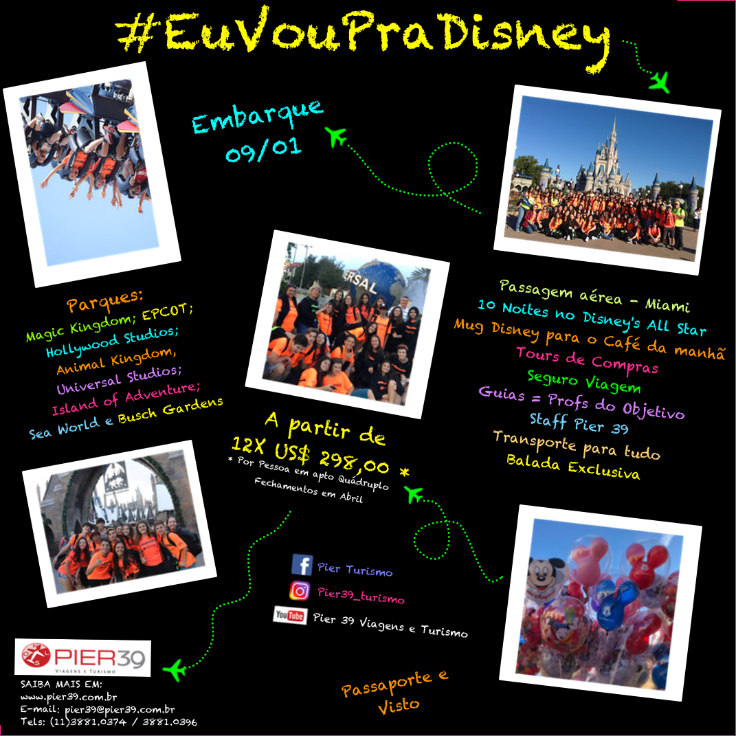 #EuVouPraDisney - Grupo Objetivo